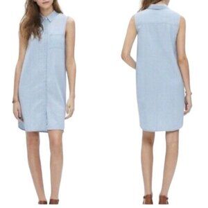 Madewell Chambray Sleeveless Shirtdress
